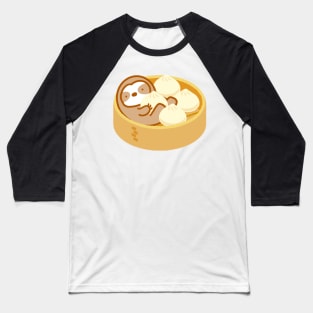 Cute Soup Dumpling Sloth Baseball T-Shirt